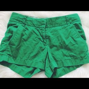 J. Crew kelly green 3" Chino shorts!