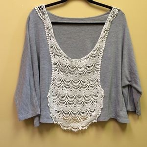 Grey crop top