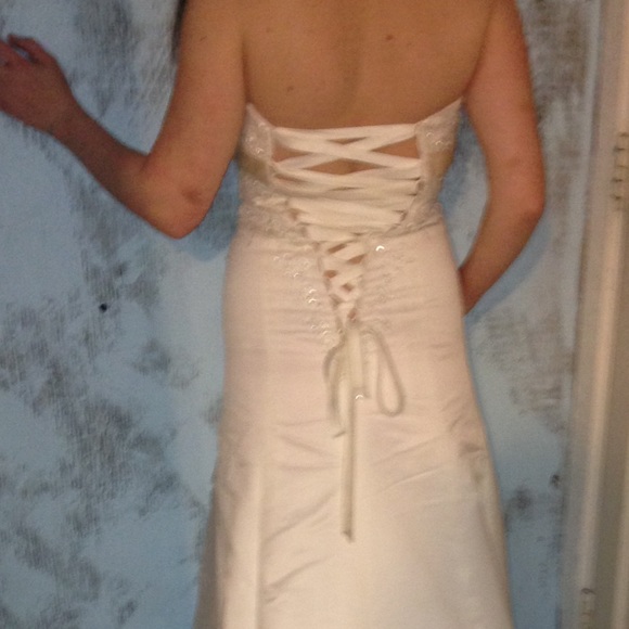 Elegant ivory/champaign wedding gown
