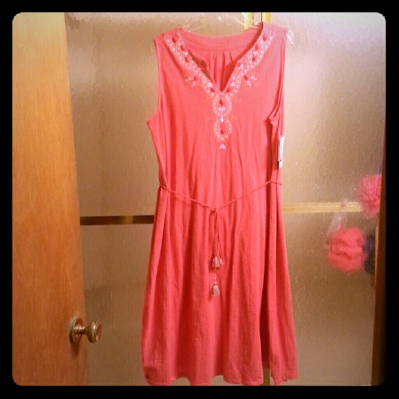 Peach Summer Dress 2X