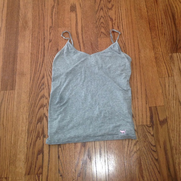 Grey V- Neck Tank Top
