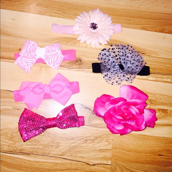 Baby headband bows.