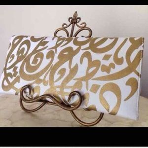 Arabic/Farsi calligraphy clutch