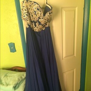 Royal blue prom dress