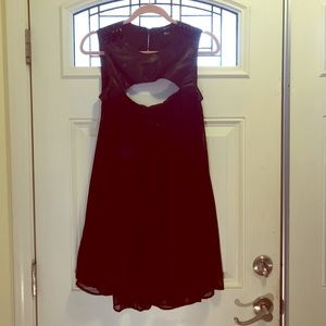 Black forever 21 spiked baby doll dress