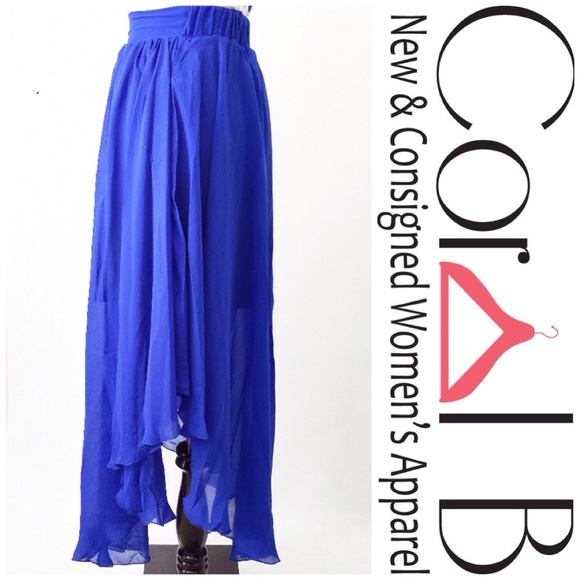 Rhombus Flowy Maxi Skirt - Picture 2 of 3