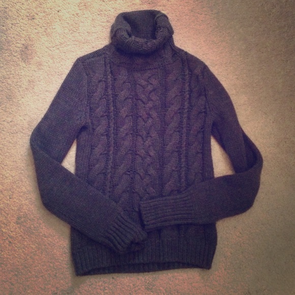 Dark gray knit sweater
