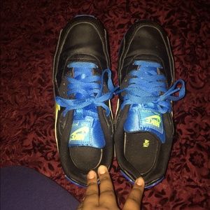 Blue/black/lime nike air max