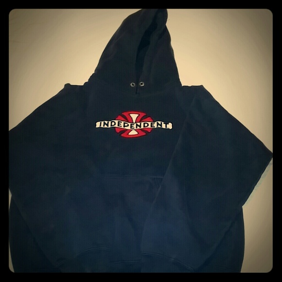 Independent Dark Blue Hoodie