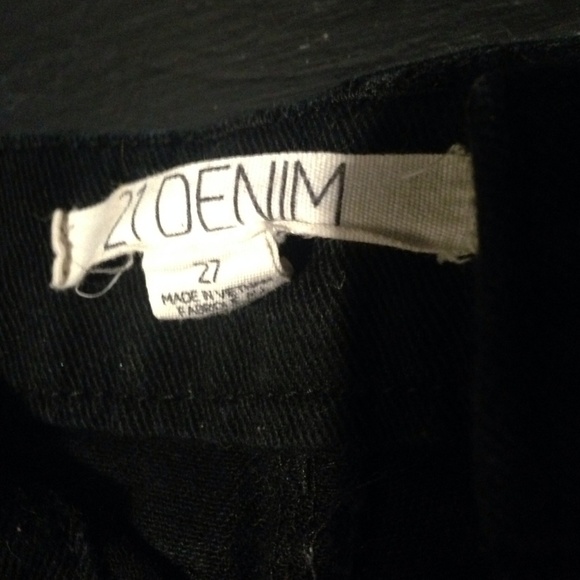 Black Denim Shorts - Picture 3 of 3