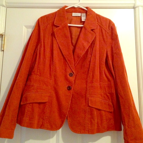 Orange corduroy blazer Clearance