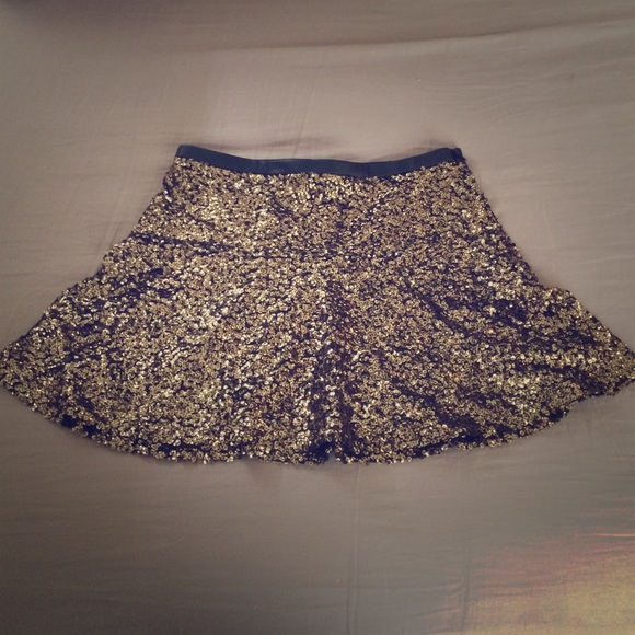 Express Sequined Mini Skirt