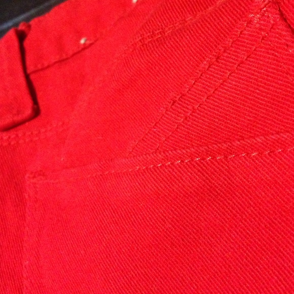 Fire-engine Red Jeans - Picture 3 of 3