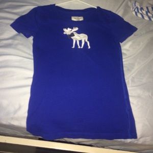 blue Abercrombie and Fitch shirt