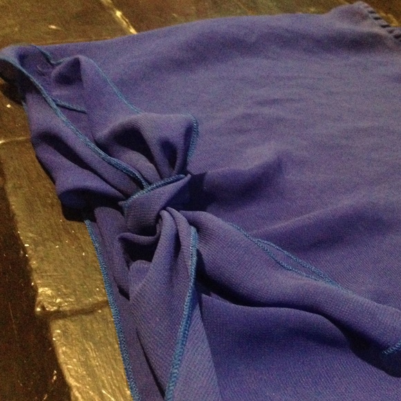 Royal Blue Sheer tank/blouse - Picture 2 of 2