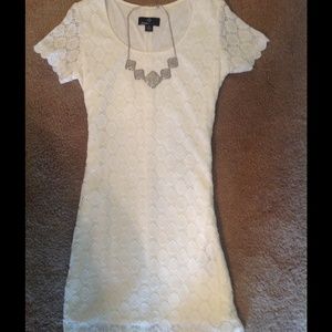 Short sleeve Cream dress. NWOT