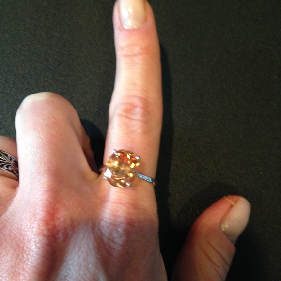 Sterling silver and citrine ring - Picture 3 of 3