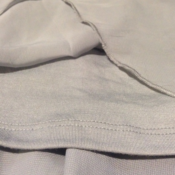 Grey Sheer Crop Top - Picture 2 of 3