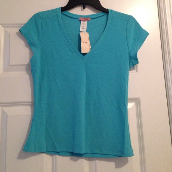 Turquoise V Neck