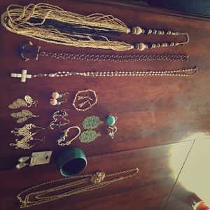 Bundled jewelry. Some vintage. Some gold plated