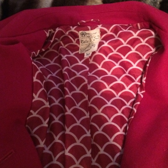 Tulle Magenta Peacoat. - Picture 2 of 2