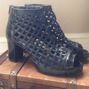 Junya Watanabe Comme des Garçons cage ankle boots