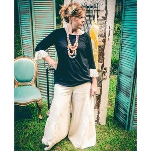 Crochet accented Tunic