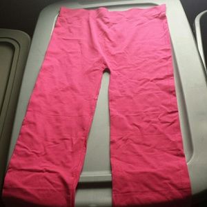 Hot pink legging tights