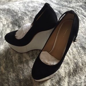 Brand new Charlotte Olympia wedges size 37