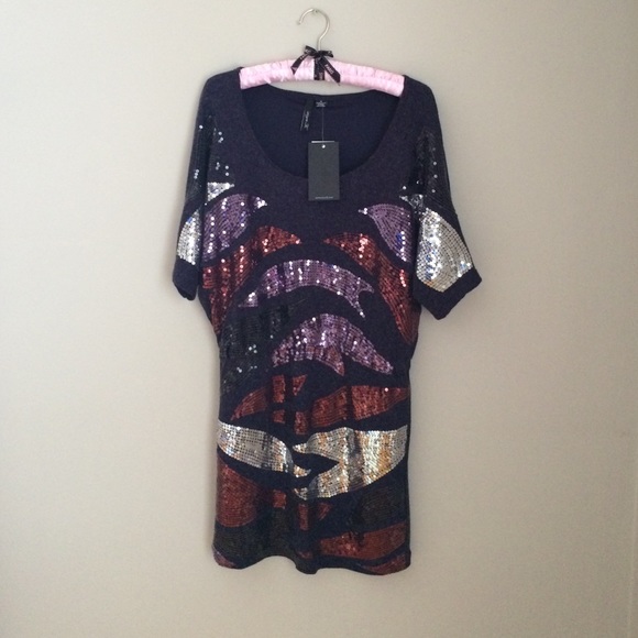 Aryn K Sweater and Sequin Dress