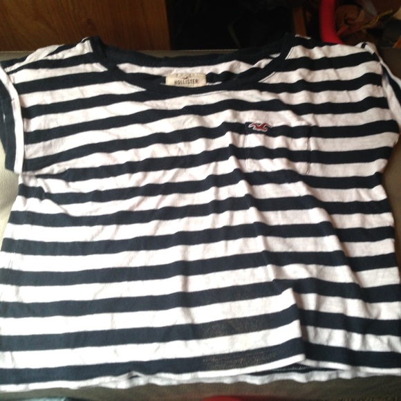 Soft striped crop top