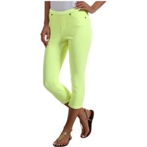 Hue Neon Yellow Skinny Leggings