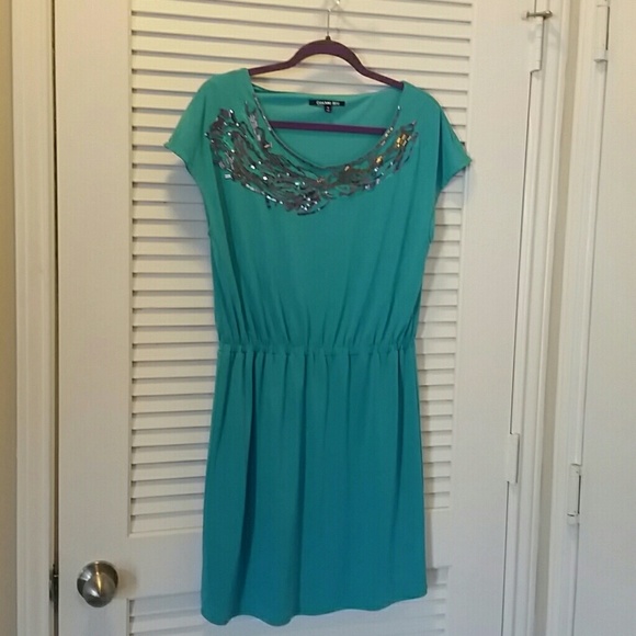 Lovely teal dress by Gianni Bini!