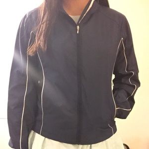 Navy windbreaker