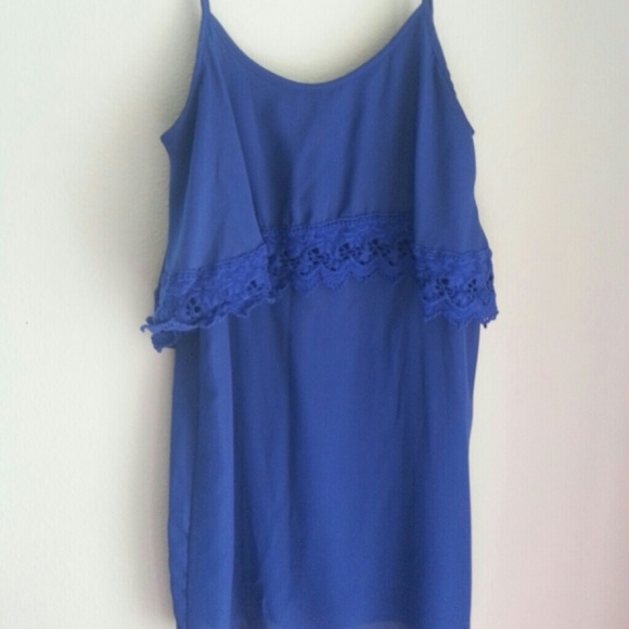 Francescas blue lace dress