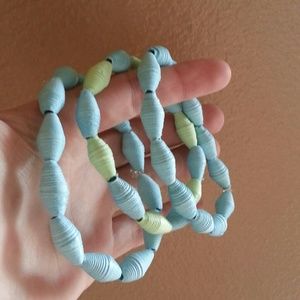 Paper bead bracelet bundle