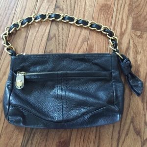 B Makowsky Black leather bag