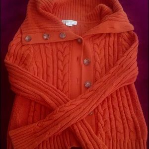 Michael kors knitted button down sweater