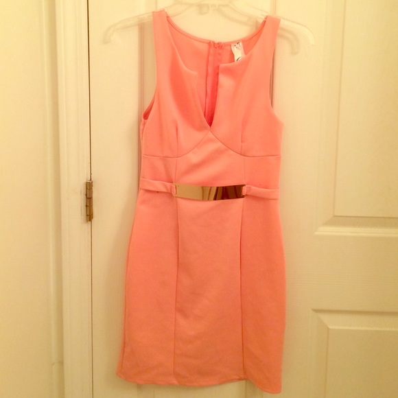 Salmon colored Cocktail party dress