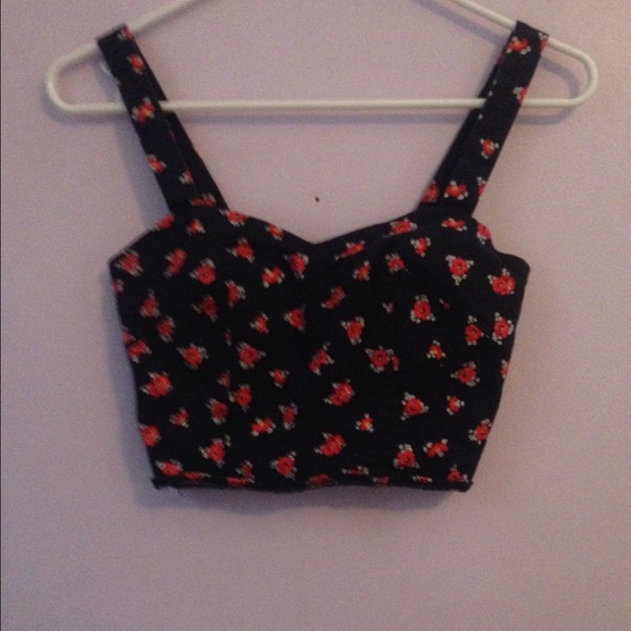 Floral crop top