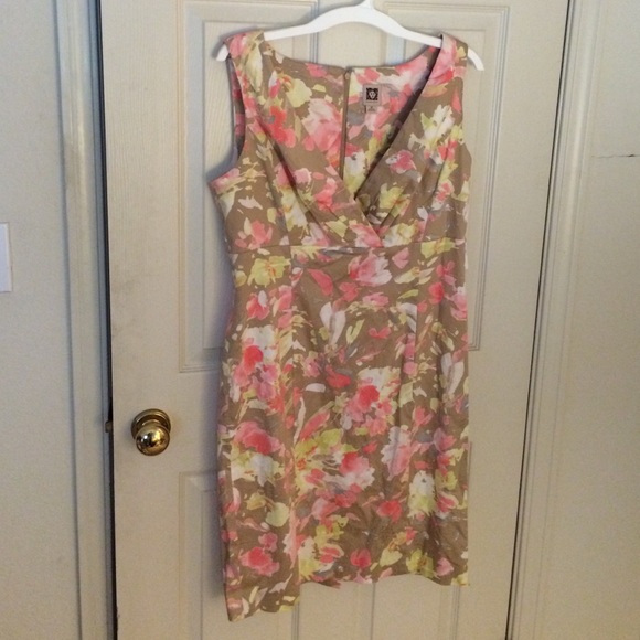 Anne Klein floral dress size 12