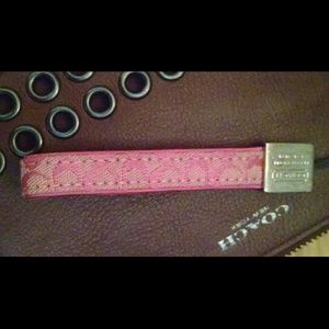 Coach Signature Keychain/Phone Accessory