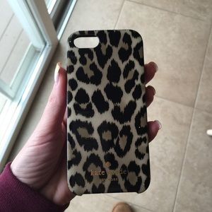 Kate spade leopard cell phone case (iPhone 5)