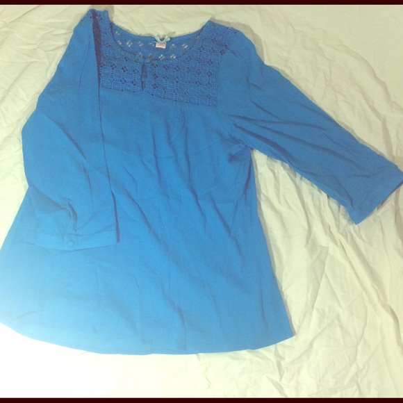 Blue cotton tunic Size M