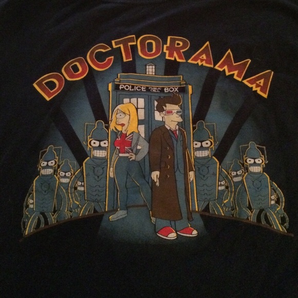 Doctor who/Futurama crossover tee