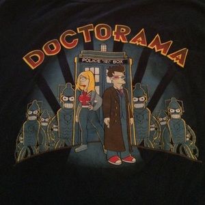 Doctor who/Futurama crossover tee