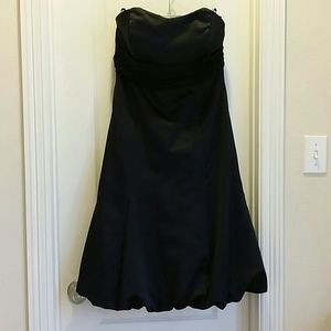 Black strapless dress