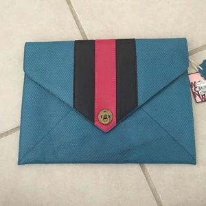 NEW Leather envelope clutch