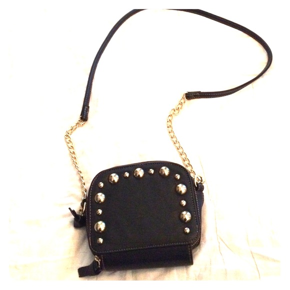 Small Cross body Black and gold wallet/purse
