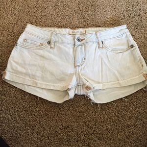 White Jean shorts